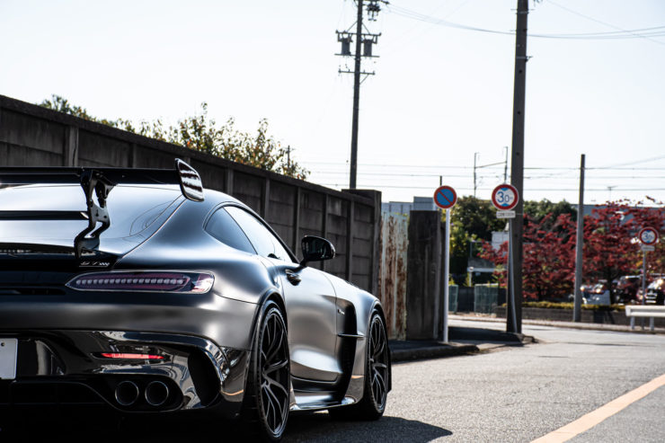 AMG　GT　ブラックシリーズ　GTブラック　エンブレムペイント　ブラックアウト　ローダウン　ロベルタ　リフター　プロテクションフィルム　カスタム　名古屋