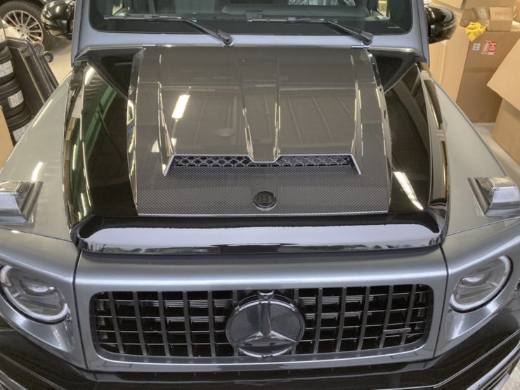 愛知県 名古屋 ベンツ AMG G63 ブラバス BRABUS BENZ ボンネット 取り付け カスタム