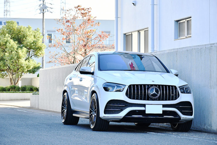 愛知県 名古屋 ベンツ GLEクーペ C167 カスタム ローダウン スペーサー 低ダストブレーキパッド 交換 パナメリカーナグリル