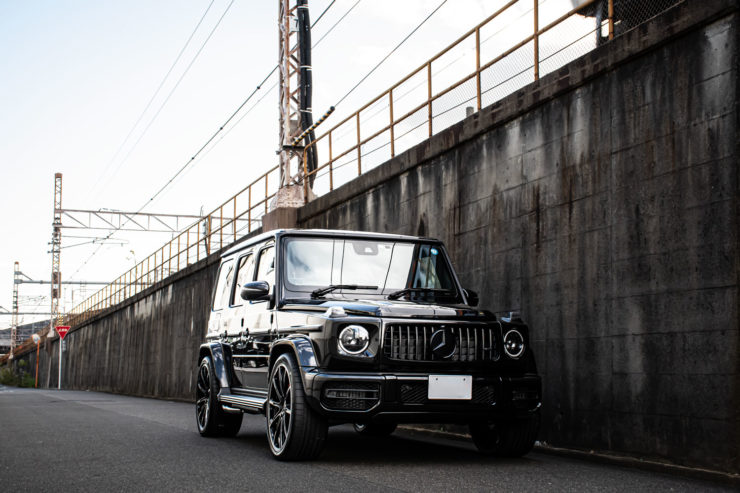 メルセデスベンツ AMG G63 W463A Gクラス ゲレンデ ナイトパッケージ エディション55 ローダウン ブラバス ブラックアウト カスタム 名古屋
