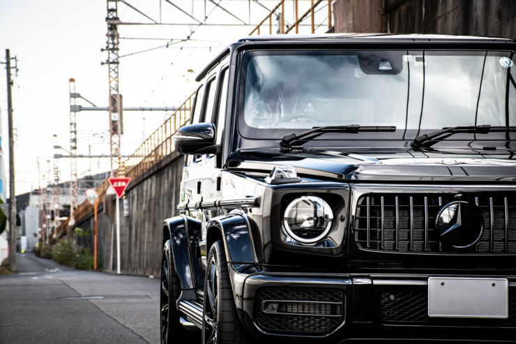 ベンツ AMG Gクラス G63 W463A エディション55 ローダウン ブラバス ホイール 24インチ カスタム 名古屋