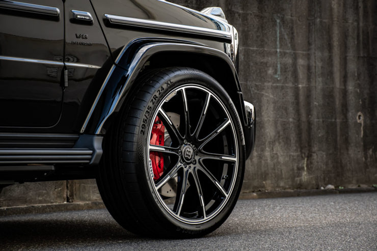 AMG ベンツ Gクラス ゲレンデ G63 ブラバス ホイール ローダウン 24インチ ブラックアウト エディション55 カスタム 名古屋