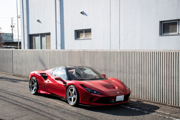 フェラーリ　F8　F8スパイダー　ローダウン　リフター　ロベルタ　HRE　アメ鍛　クラシック　カスタム　名古屋