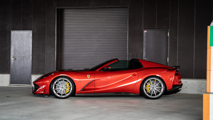 フェラーリ　812GTS　ローダウン　ダウンサス　HRE　アメ鍛　P104SC　ホイール　マフラー　ECU　カスタム　名古屋