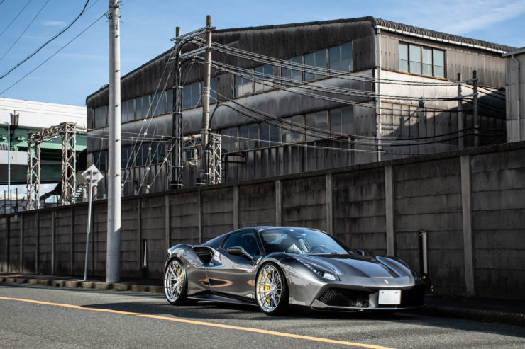 フェラーリ　488スパイダー　488　ノヴィテック　ローダウン　ダウンサス　AL13　アメ鍛　ホイール　カスタム　名古屋