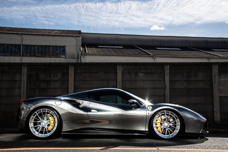 フェラーリ　488スパイダー　488GTB　488　NOVITEC　ノヴィテック　ダウンサス　ローダウン　AL13　アメ鍛　ホイール　カスタム　名古屋