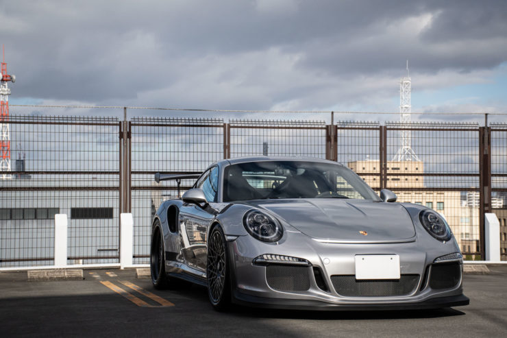 ポルシェ　991.1GT3RS　GT3RS　GTシルバー　ローダウン　マフラー　ホイール　HRE　ヴィンテージシリーズ　501　アメ鍛　カスタム　名古屋
