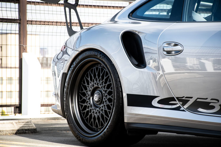 ポルシェ　991.1GT3RS　GT3RS　991　ローダウン　マフラー　HRE　ヴィンテージ　501　アメ鍛　カスタム　名古屋