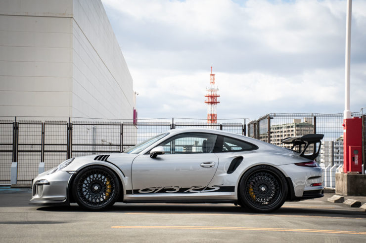 ポルシェ　GT3RS　991.1　GT3　ローダウン　マフラー　ホイール　HRE　ヴィンテージ501　アメ鍛　カスタム　名古屋