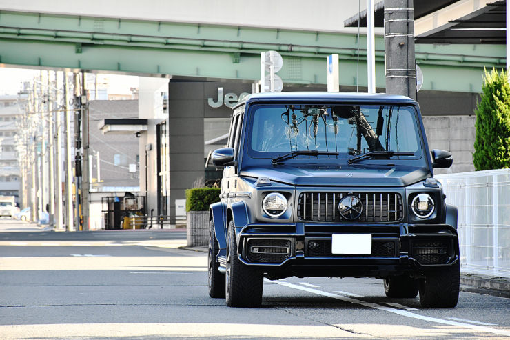 愛知県　名古屋市　ベンツ　W463A　G63　AMG　カスタム　キャリパーペイント　ローダウン　KW　ミラーリング