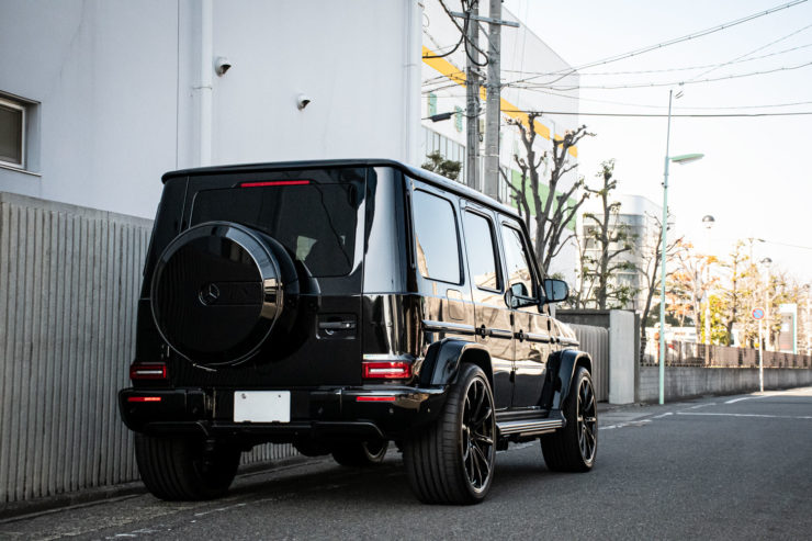 ベンツ AMG G63 W464 ブラックアウト ローダウン KW モノブロックZ ホイール 24インチ カスタム 名古屋