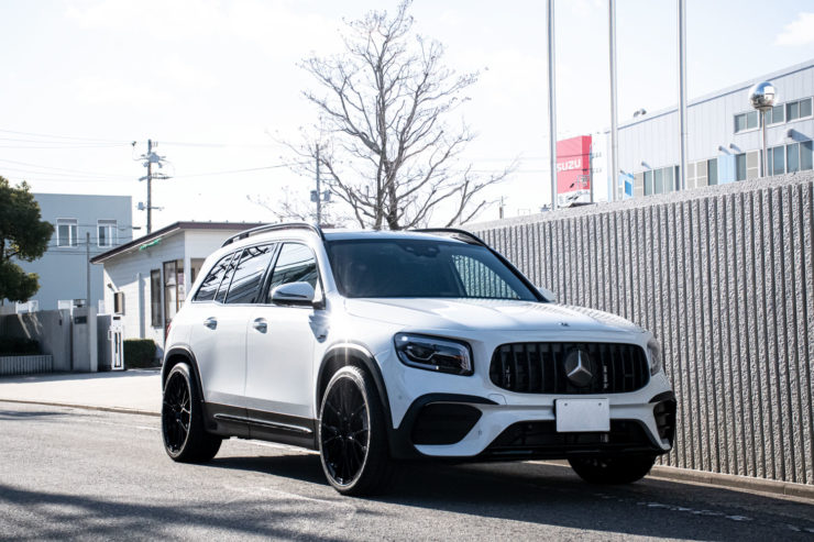 ベンツ　AMG　GLB35　GLB　ブラックアウト　ナイトパッケージ　BCフォージド　21インチ　カスタム　名古屋