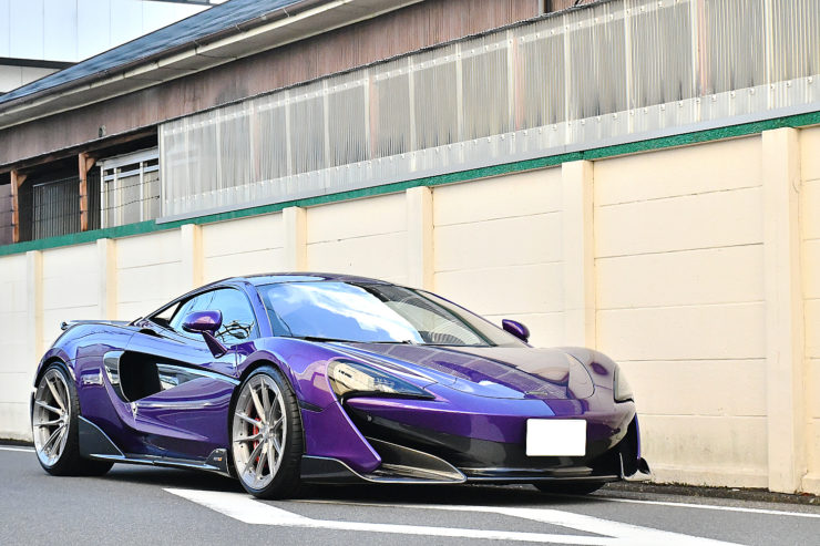愛知県 名古屋 マクラーレン 600LT カスタム ローダウン BCフォージド HCS32S 20インチ ブラッシュドグレイ