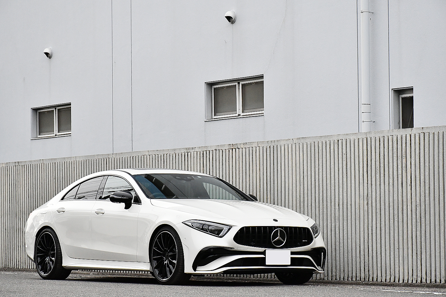 愛知県　名古屋　メルセデスベンツ　CLS220ｄ　ＡＭＧ　パナメリカーナグリル　後期　BENZ　C257　ローダウン　スペーサー　CLS63仕様　ナイトパッケージ