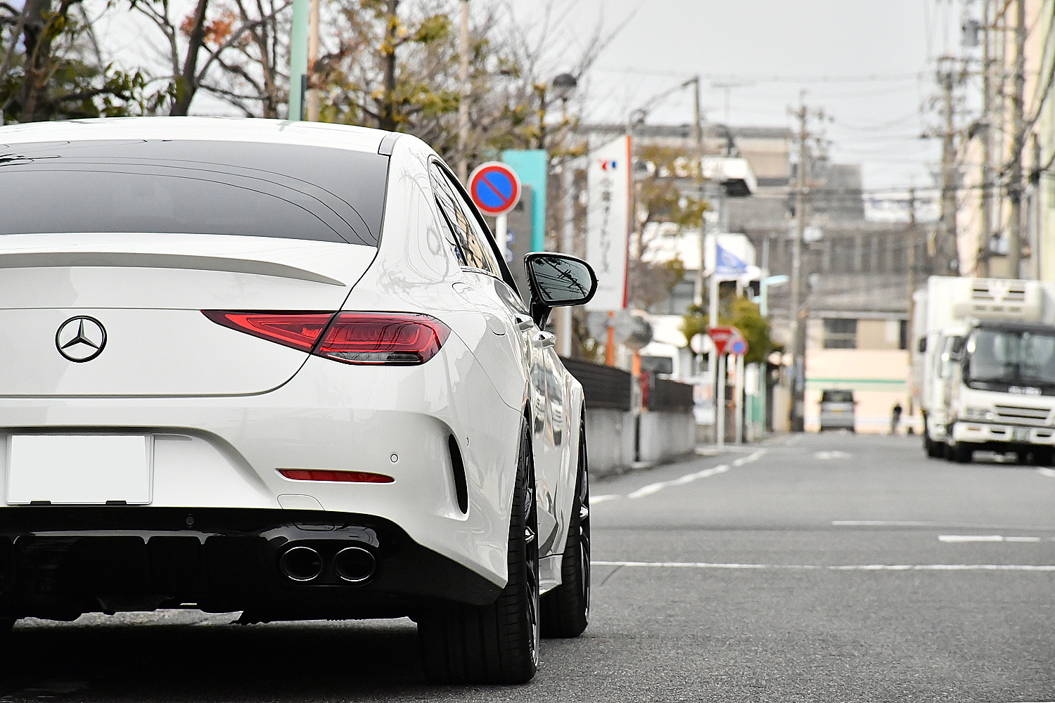 愛知県　名古屋　メルセデスベンツ　CLS220ｄ　ＡＭＧ　パナメリカーナグリル　後期　BENZ　C257　ローダウン　スペーサー　CLS63仕様　ナイトパッケージ