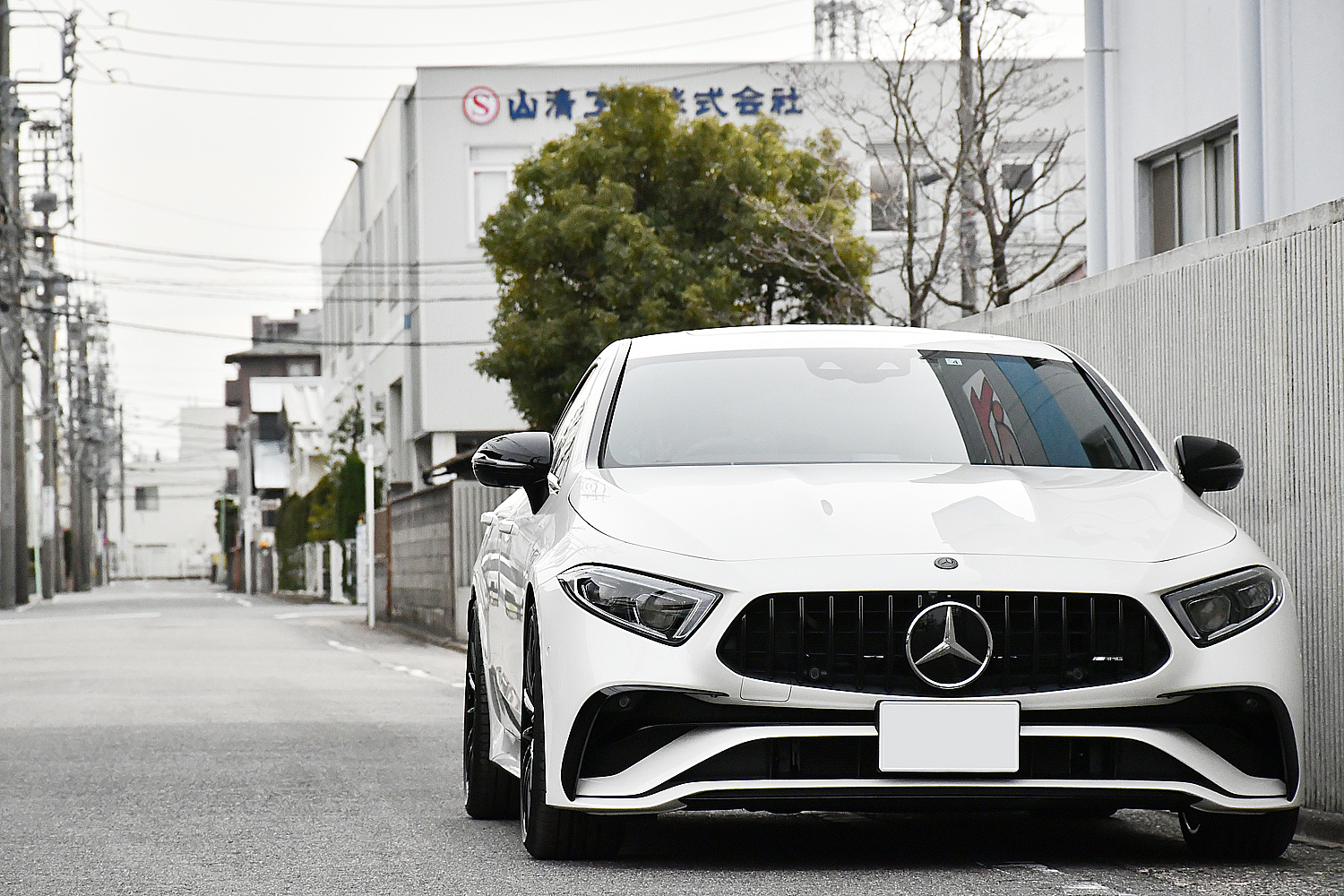 愛知県　名古屋　メルセデスベンツ　CLS220ｄ　ＡＭＧ　パナメリカーナグリル　後期　BENZ　C257　ローダウン　スペーサー　CLS63仕様　ナイトパッケージ