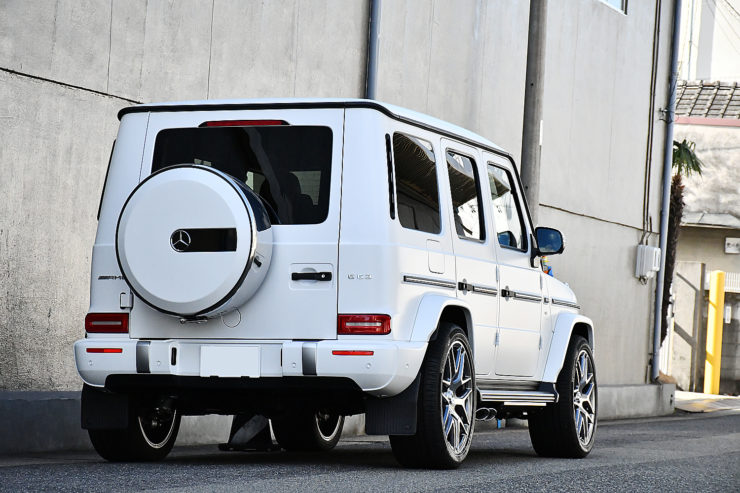 愛知県　名古屋　ゲレンデ　Gクラス　G63　カスタム　ベンツ　ローダウン　iid　プロテクションフィルム　ステルス　スペーサー　電動サイドステップ　ボンド