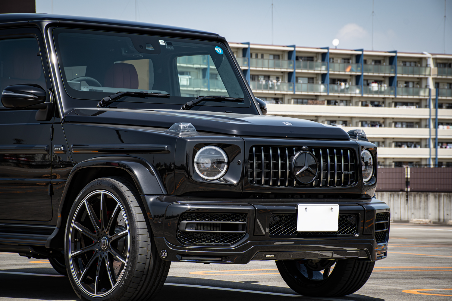 メルセデスベンツ AMG W463A G63 Gクラス ゲレンデ ブラックアウト エディション55 ナイトパッケージ ブラックアウト ブラバス KW ホイール 車高調 カスタム 名古屋