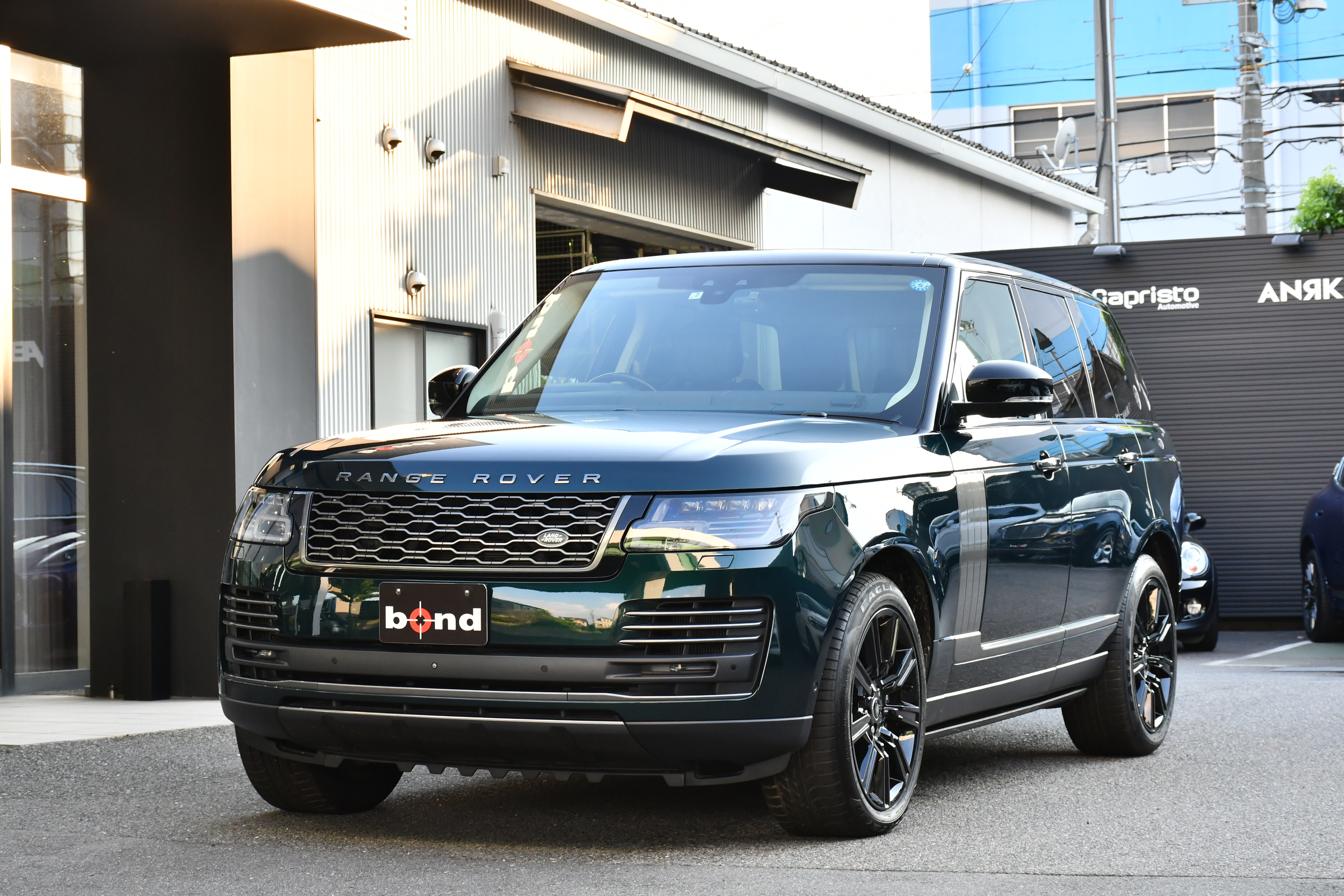 新入庫 在庫車 ソフトクローズドア レンジローバー ランドローバー オートバイオグラフィ グリーン 電動サイドステップ 360°カメラ パノラミックスライディングルーフ ボンドカーズ名古屋 bond cars NAGOYA