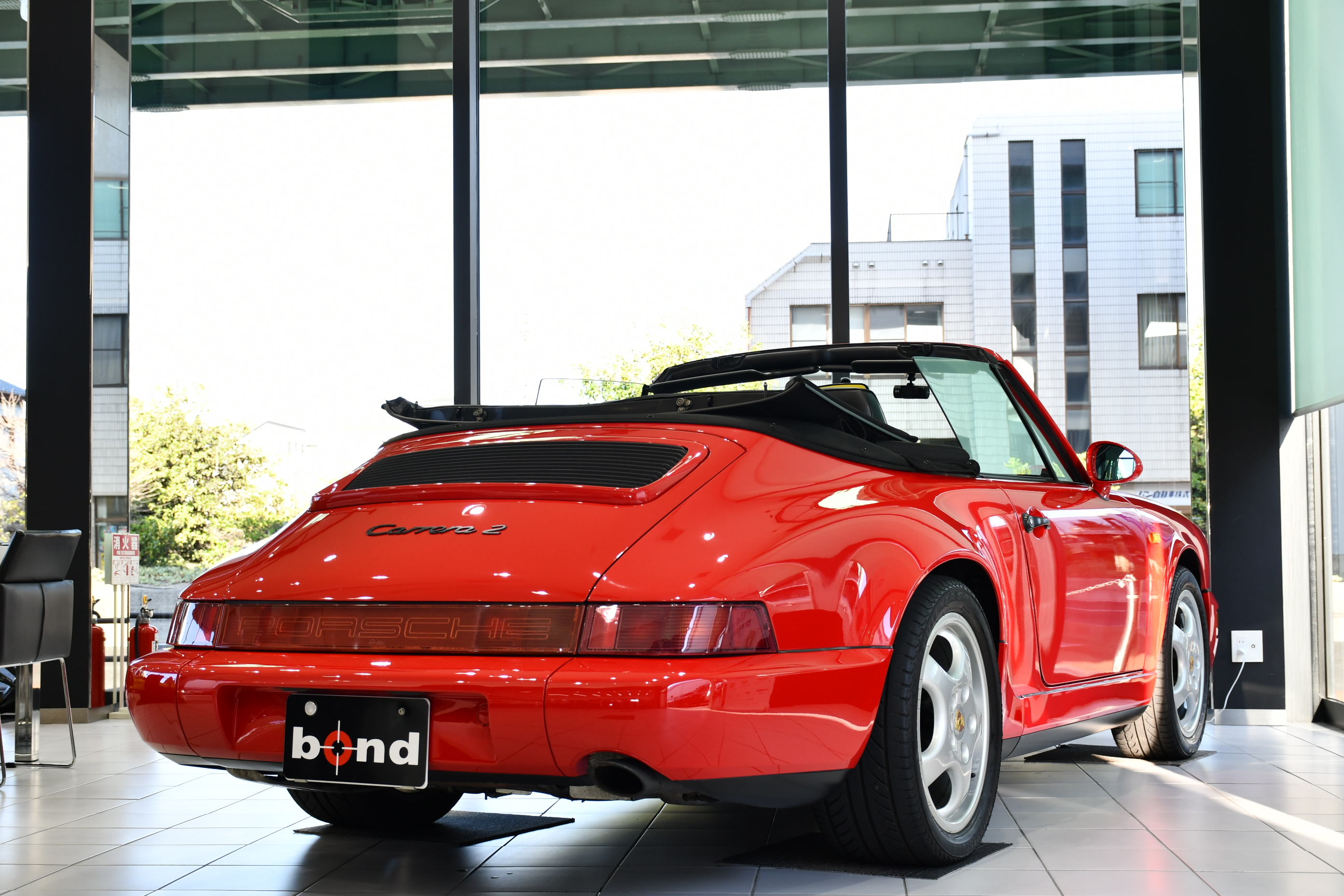 PORSCHE ポルシェ 911 カレラ カブリオレ 964 ガーズレッド 左ハンドル ティプトロニック ボンドカーズ名古屋 bond cars NAGOYA 在庫車 新入庫