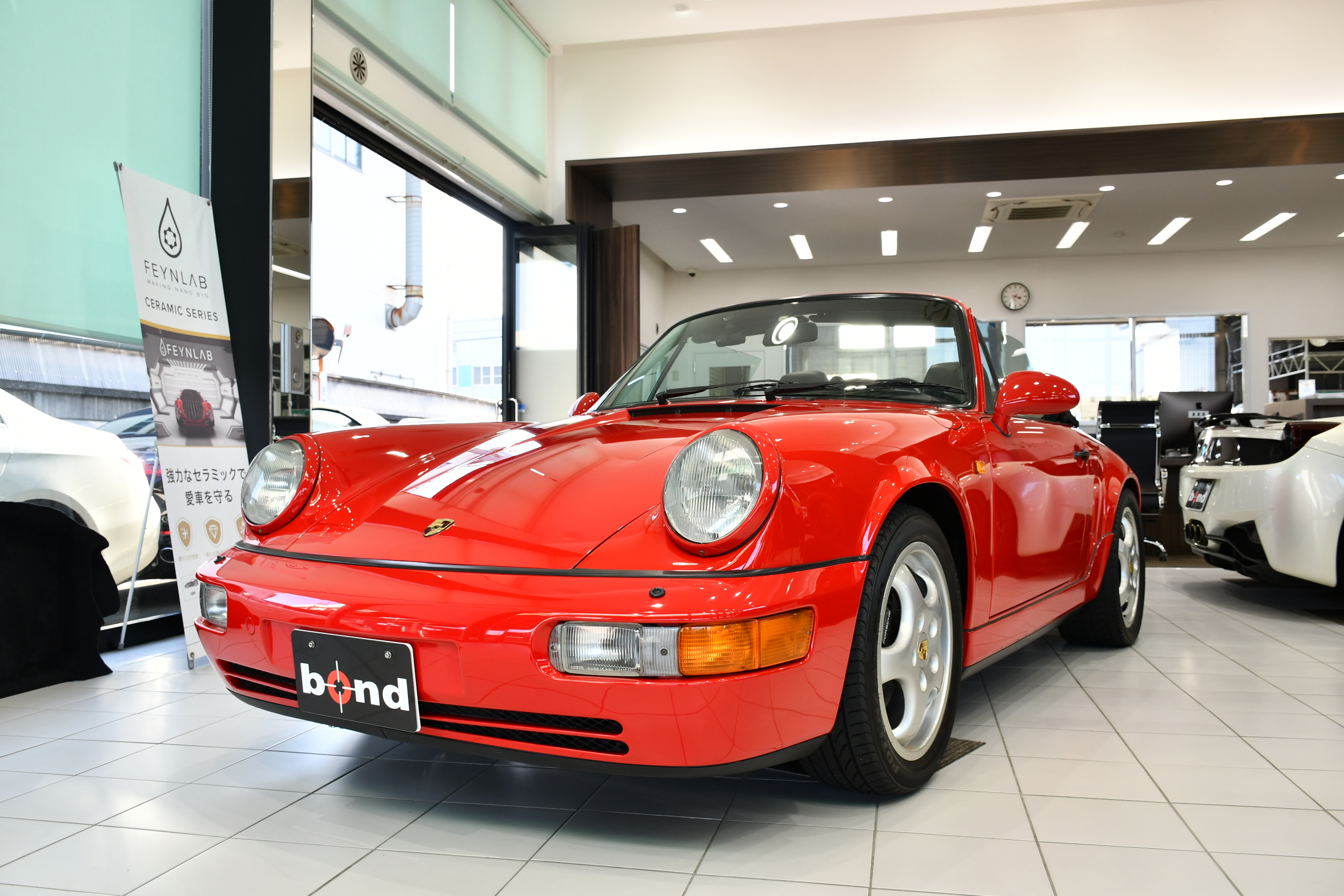 PORSCHE ポルシェ 911 カレラ カブリオレ 964 ガーズレッド 左ハンドル ティプトロニック ボンドカーズ名古屋 bond cars NAGOYA 在庫車 新入庫