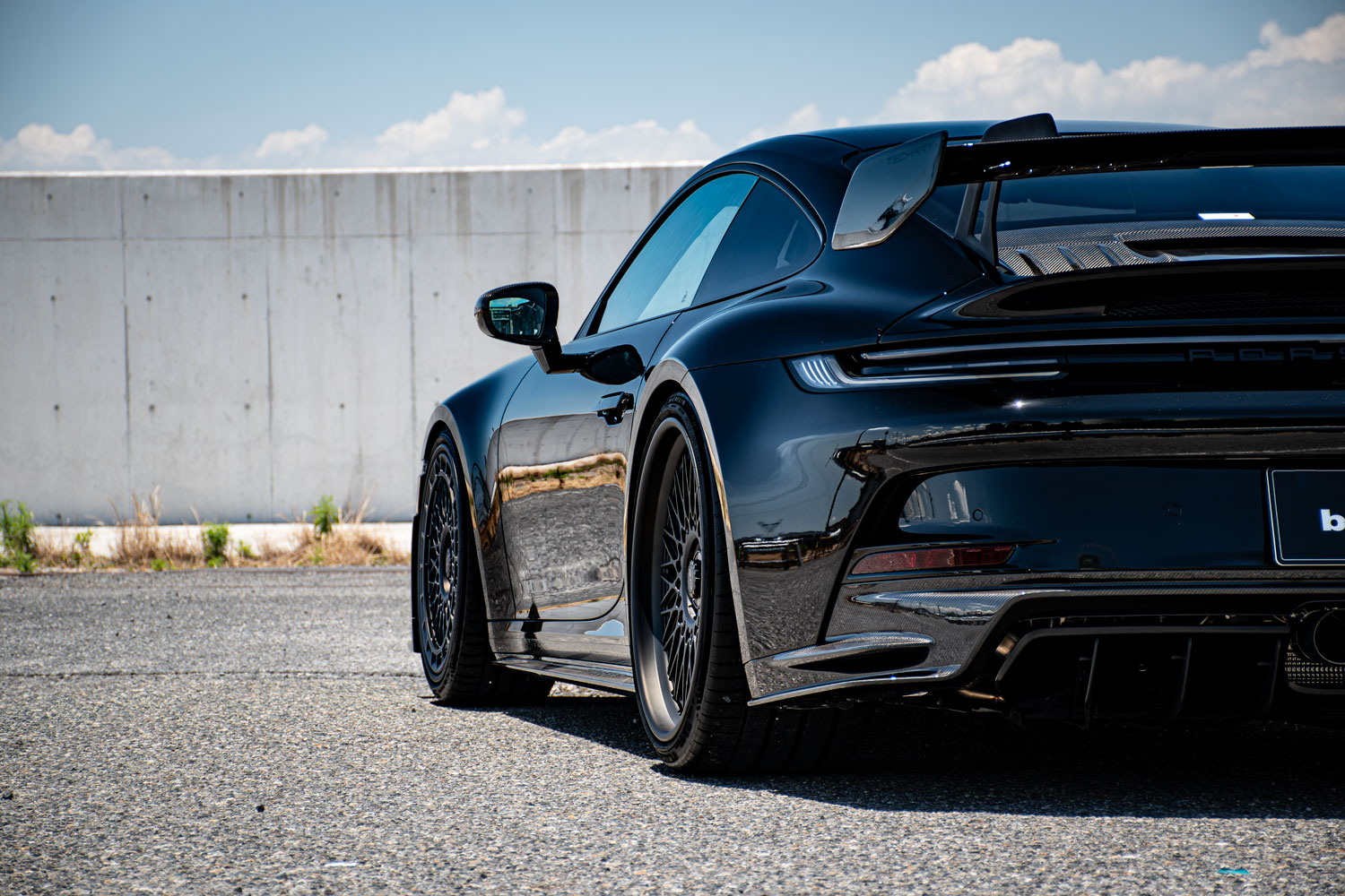 ポルシェ 992 GT3 ローダウン MVフォージド ホイール テックアート エアロ プロテクションフィルム カスタム 名古屋