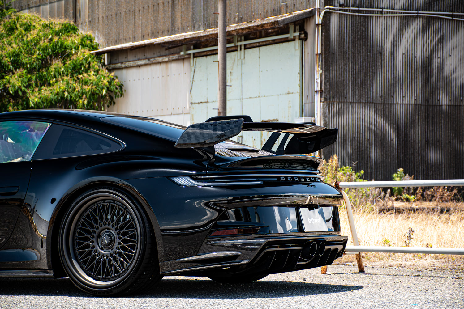 ポルシェ 992 GT3 ローダウン MVフォージド ホイール テックアート エアロ プロテクションフィルム カスタム 名古屋
