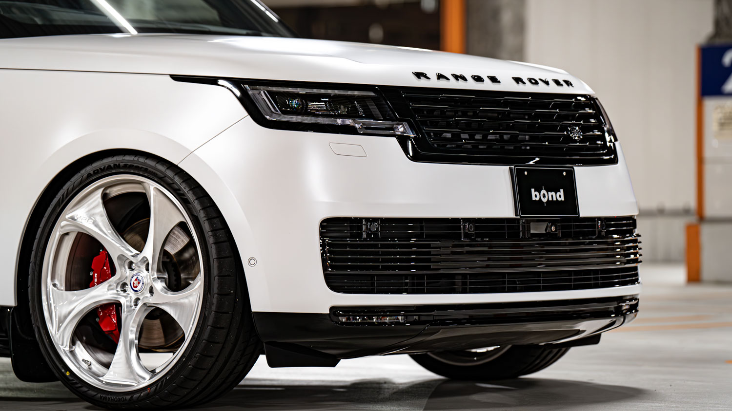 レンジローバー　SV　RANGEROVER　ローダウン　ホイール　アメ鍛　HRE　522M　24インチ　ブラックアウト　プロテクションフィルム　カスタム　名古屋