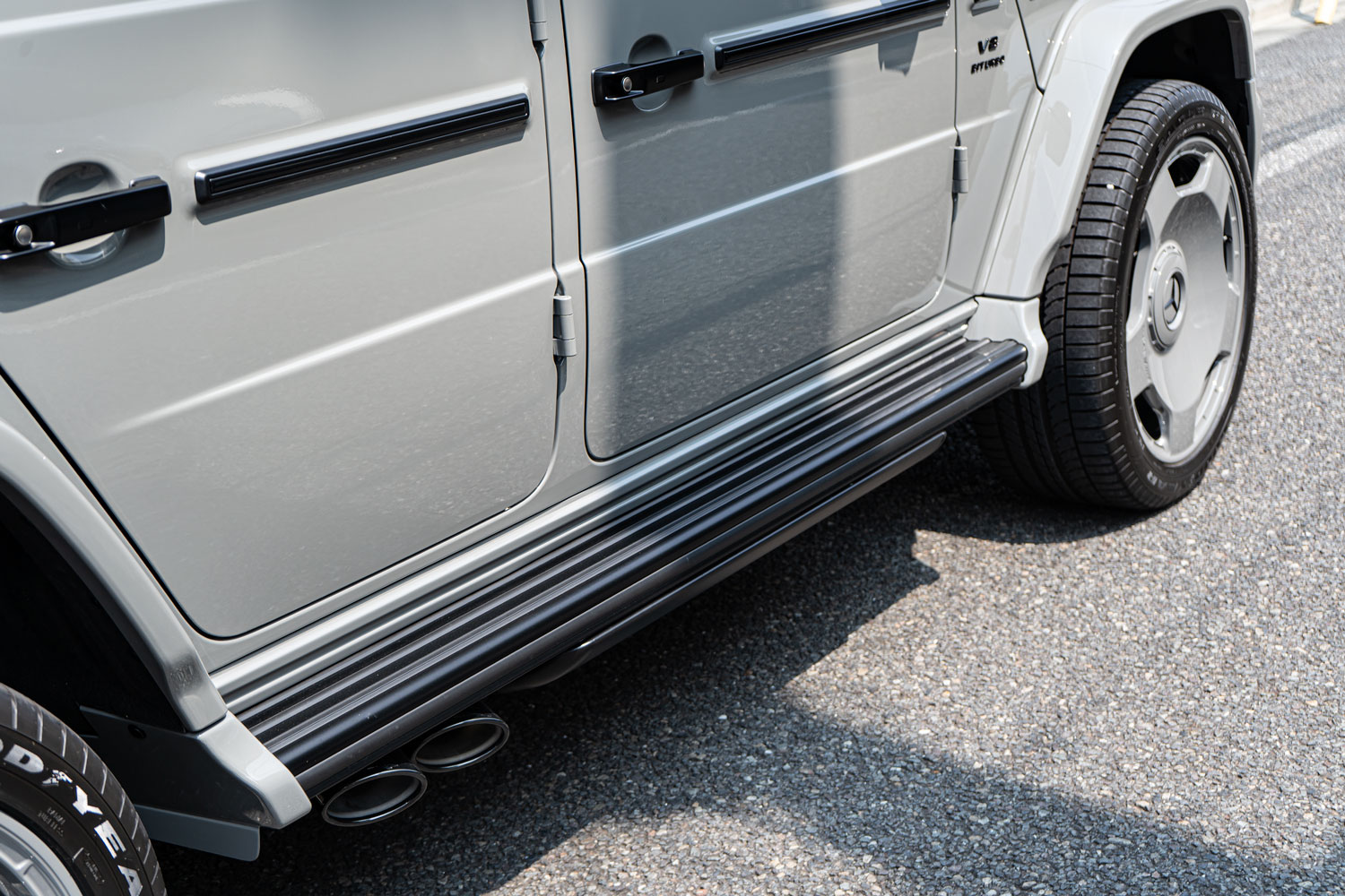 Mercedes-AMG AMG G63 Gwagon W465 クラシックグレー ペイントマッチ カラーマッチ 電動ステップ エンブレムペイント 背面タイヤスムージング カスタム 名古屋
