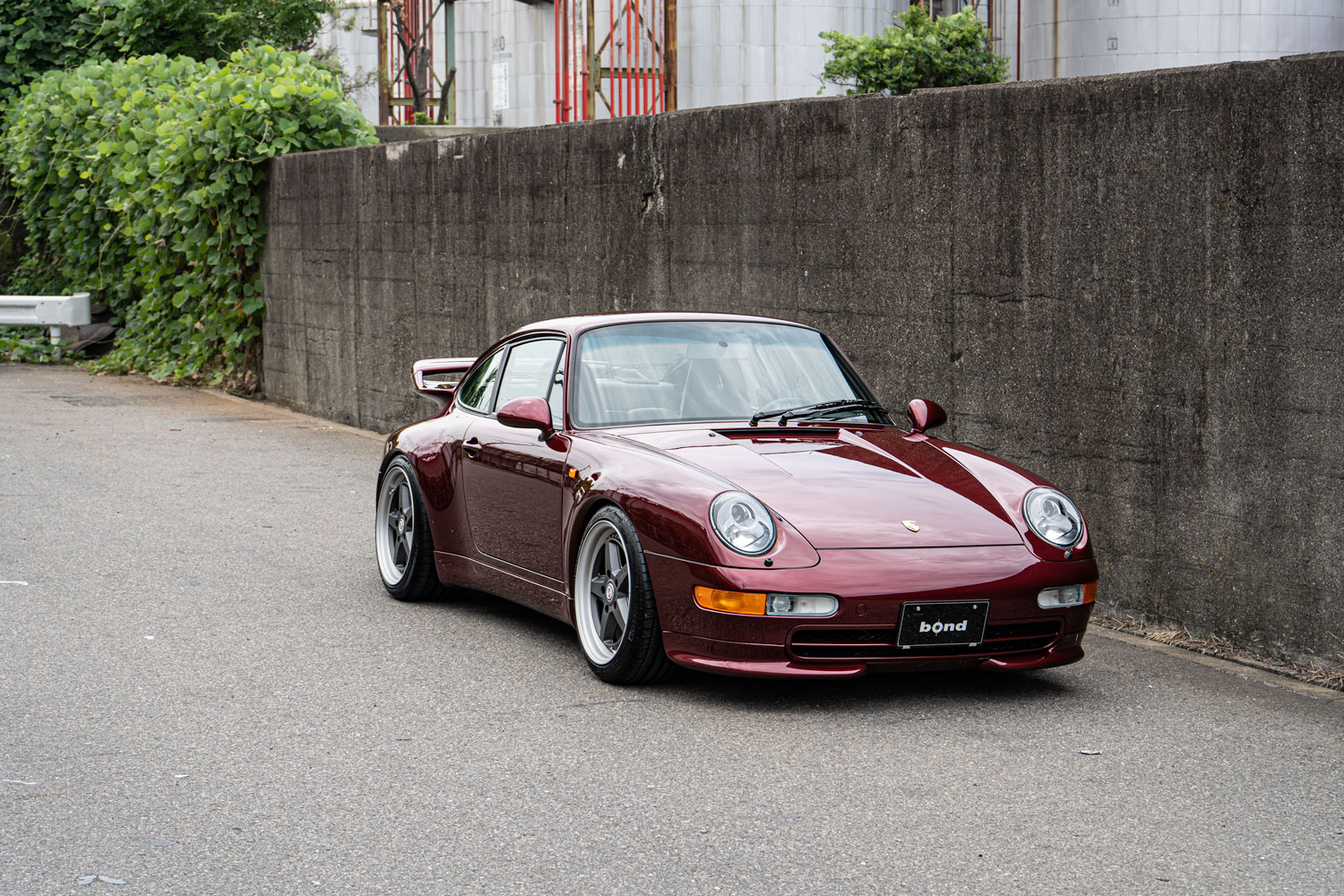 Porsche　ポルシェ　993　ローダウン　ホイール　HRE　アメ鍛　KW　車高調　カスタム　名古屋