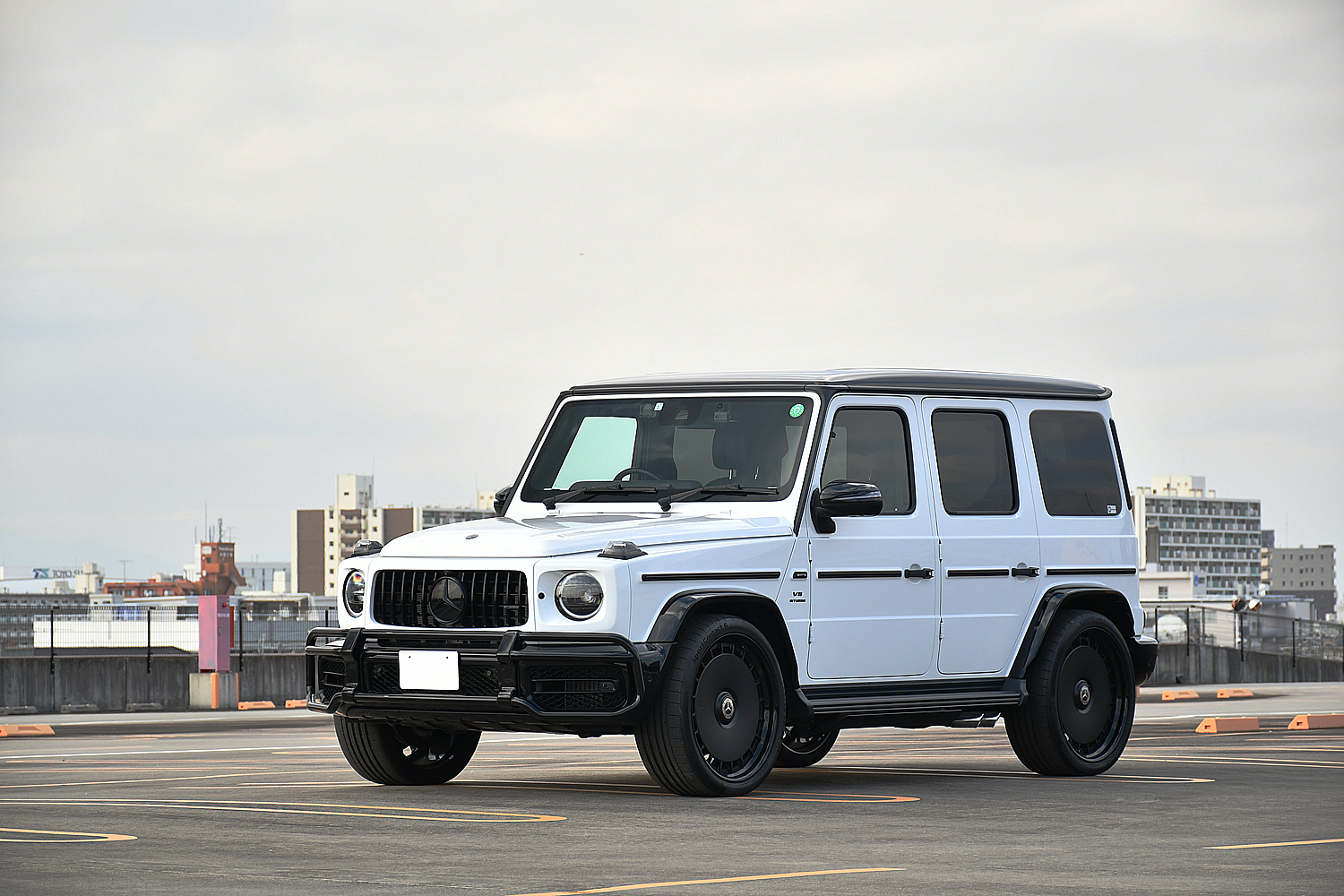 愛知県 名古屋 ベンツ カスタム AMG ツートーン 白黒 パンダ HRE 24インチ 935FMR HRE935 キャリパーペイント ローダウン ナイトパッケージ ボンド ボンド名古屋