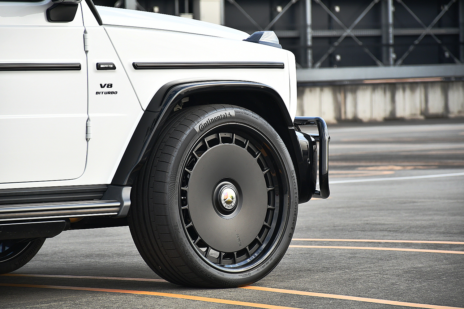愛知県 名古屋 ベンツ カスタム AMG ツートーン 白黒 パンダ HRE 24インチ 935FMR HRE935 キャリパーペイント ローダウン ナイトパッケージ ボンド ボンド名古屋