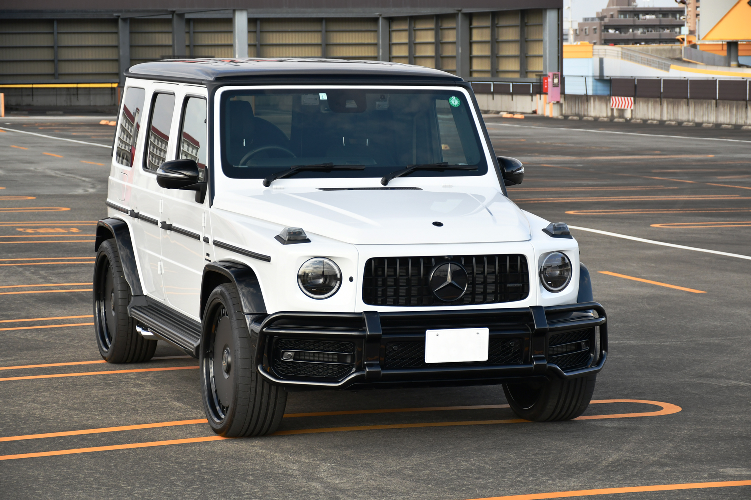 愛知県 名古屋 ベンツ カスタム AMG ツートーン 白黒 パンダ HRE 24インチ 935FMR HRE935 キャリパーペイント ローダウン ナイトパッケージ ボンド ボンド名古屋