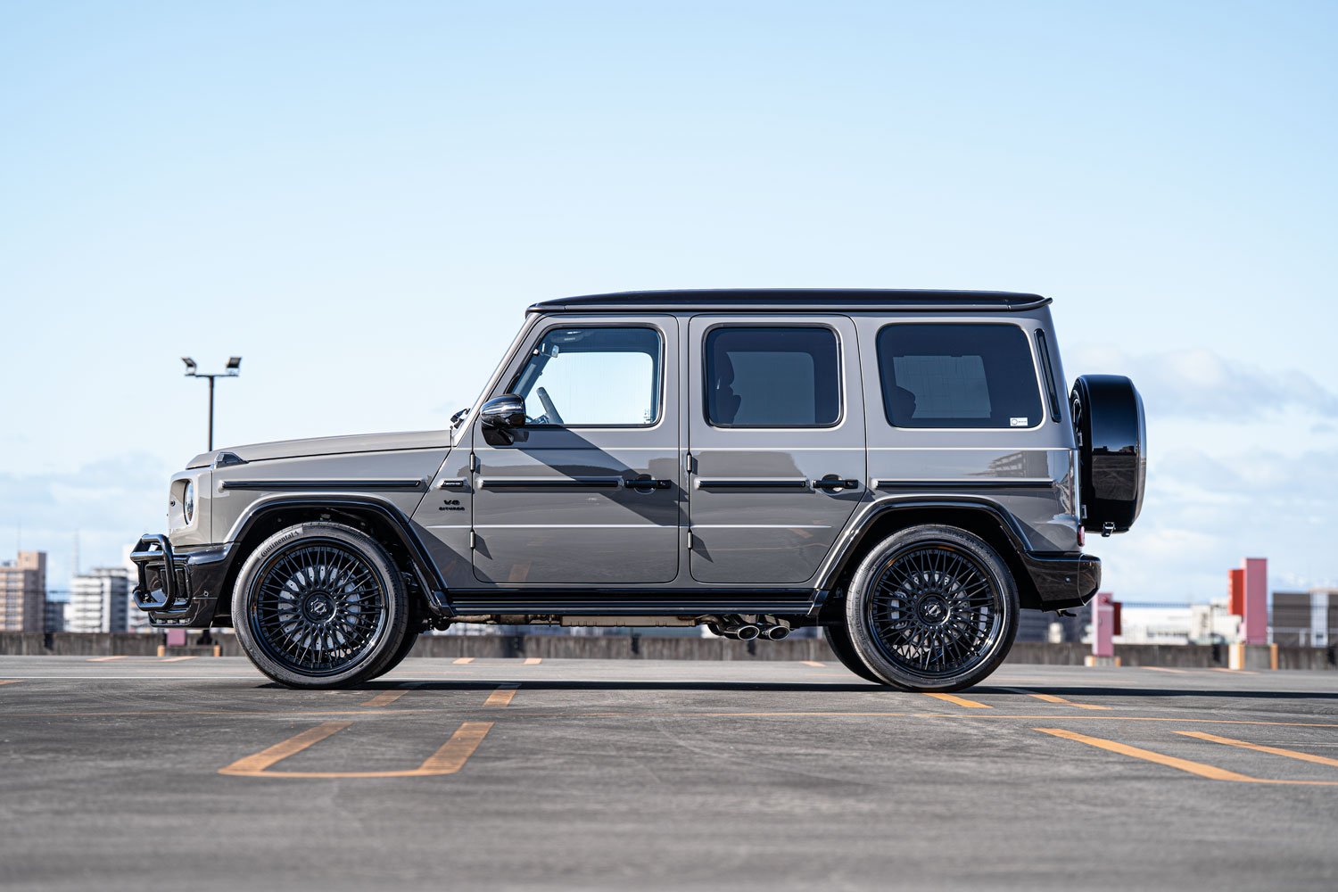 AMG メルセデスベンツ G63 W465 Gクラス ローダウン ホイール ブラバス BRABUS MVフォージド 24インチ ブラックアウト カスタム 名古屋