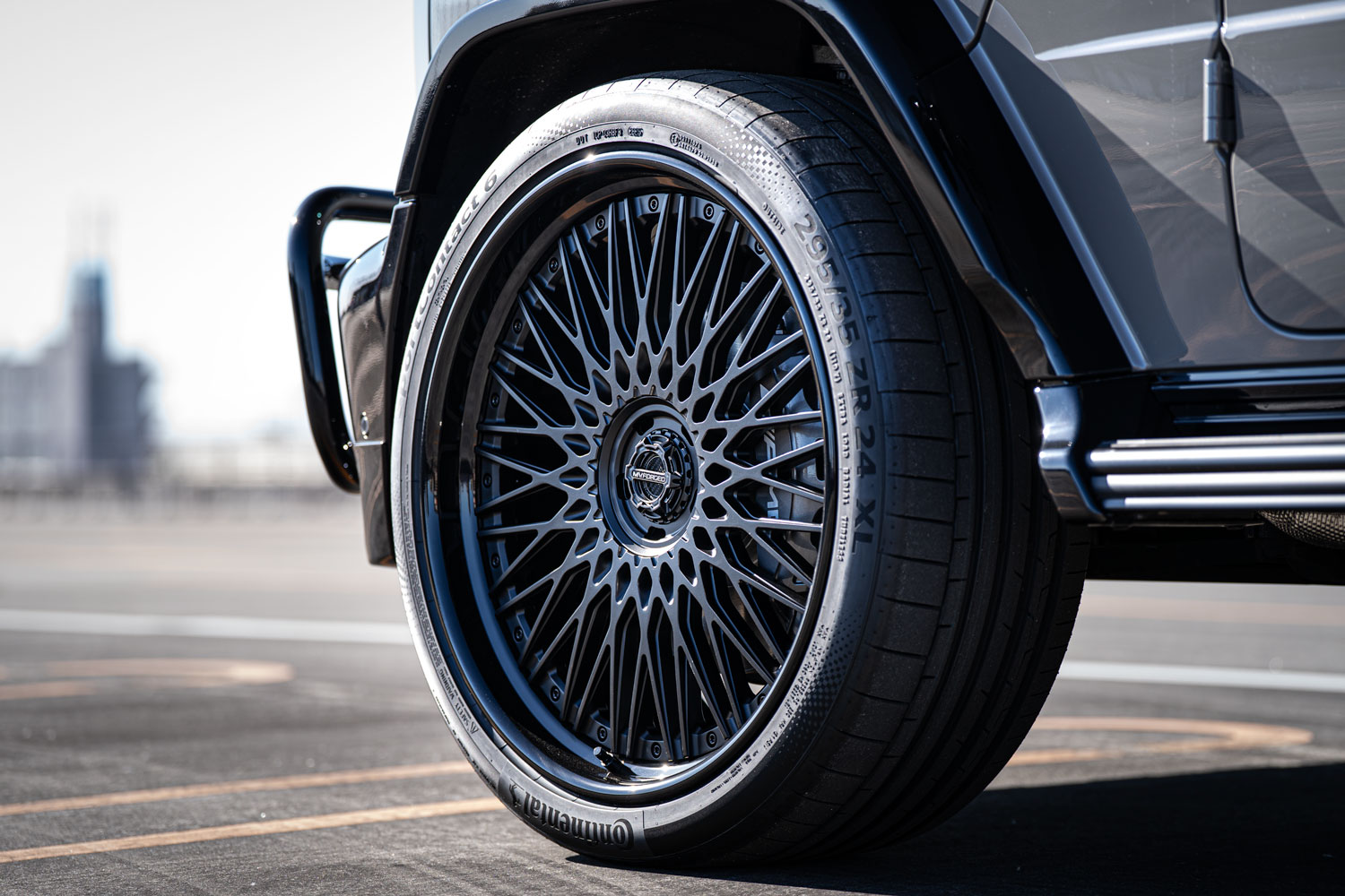 AMG メルセデスベンツ G63 W465 Gクラス ローダウン ホイール ブラバス BRABUS MVフォージド 24インチ ブラックアウト カスタム 名古屋