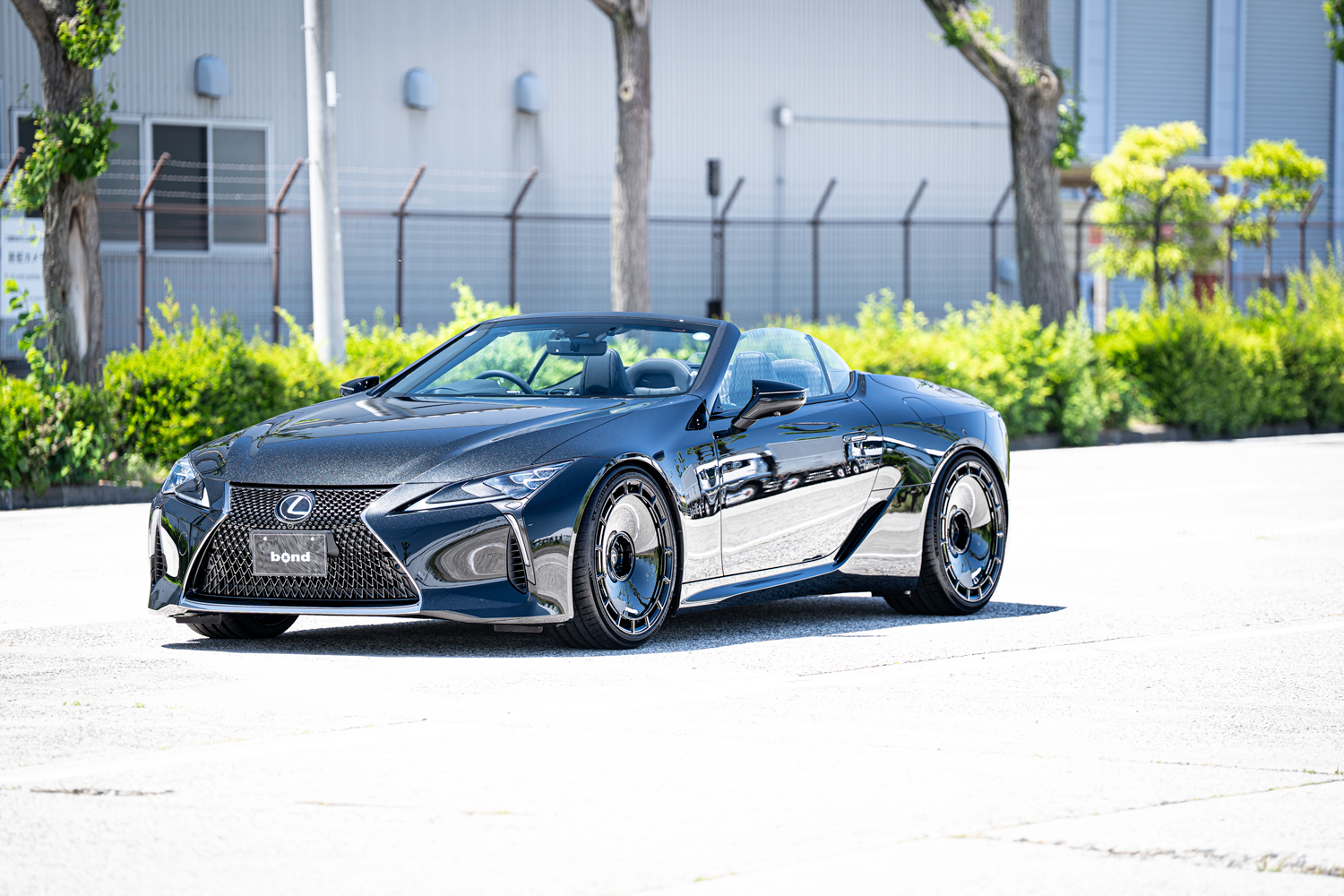 レクサス LEXUS LC500 コンバーチブル ローダウン 車高調 RS-R ホイール AKフォージド 22インチ ブラックアウト カスタム 名古屋