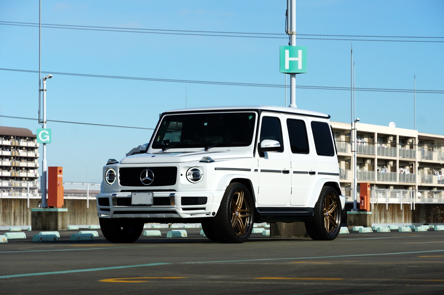 bond ボンド大宮 G400d W463A カスタム BRABUS ブラバス アメ鍛 ホイール HRE FMR 24インチ ローダウン 