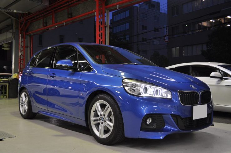BMW F45 218i アクティブツアラー ローダウン H&Rダウンサス