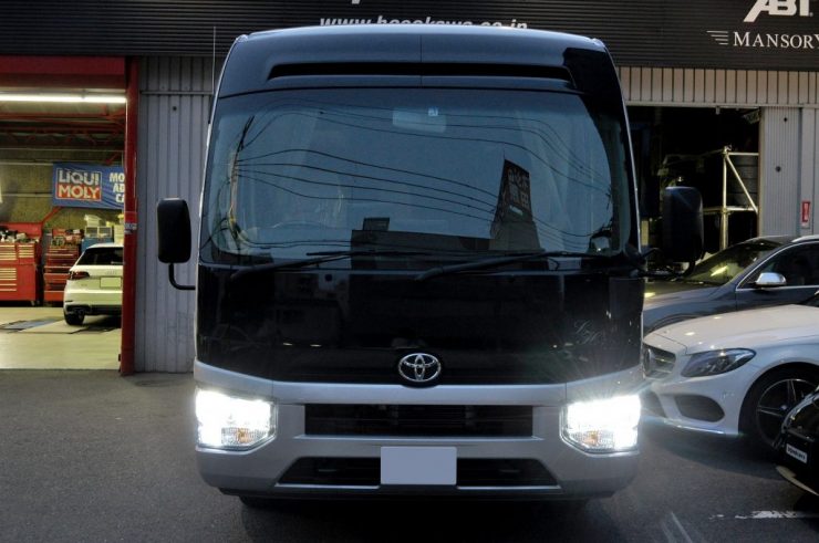 トヨタ　コースター　キセノンHIDライト交換　LED カスタム