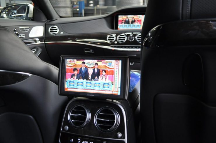 W222 S63 リアモニター 後期テール カーボンステアリング カスタム
