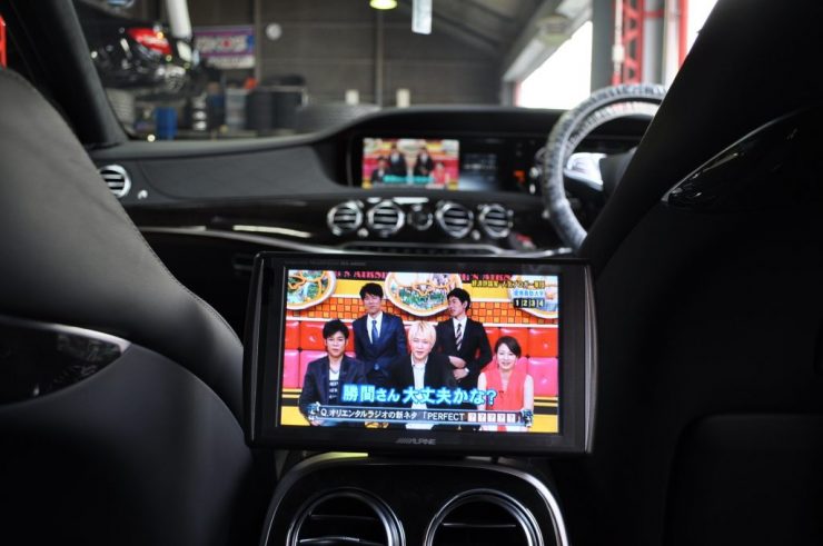 W222 S63 リアモニター 後期テール カーボンステアリング カスタム