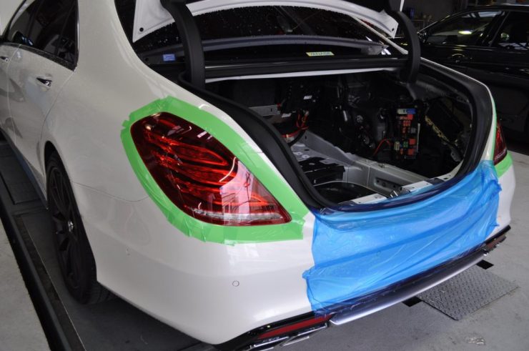 W222 S63 リアモニター 後期テール カーボンステアリング カスタム