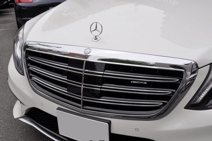 W222 S63 リアモニター 後期テール カーボンステアリング カスタム
