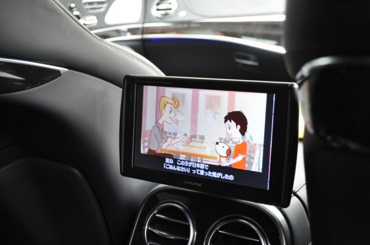 W222 S63 リアモニター 後期テール カーボンステアリング カスタム