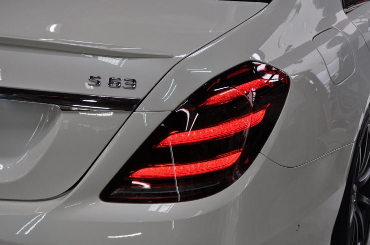 W222 S63 リアモニター 後期テール カーボンステアリング カスタム