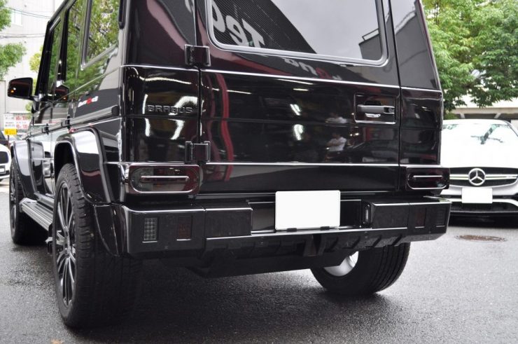 W463 G550 AMGブレーキ交換　ブラバスリアバンパー