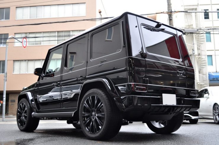 W463 G550 AMGブレーキ交換　ブラバスリアバンパー