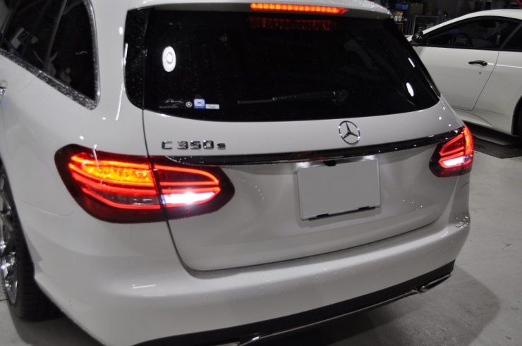 W205 C350e ホイール交換　キャリパーペイント