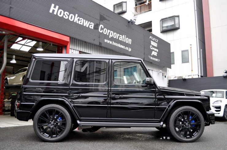 W463 G550 AMGブレーキ交換　ブラバスリアバンパー
