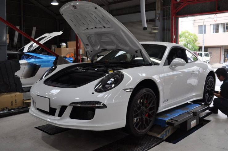 ポルシェ　991 GTS センターロック　ホイール交換　カスタム